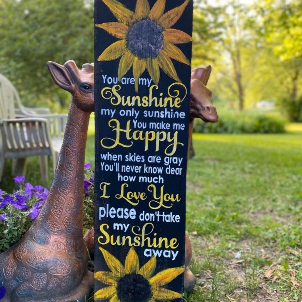 LARGE BARNWOOD or PINEWOOD You are my Sunshine